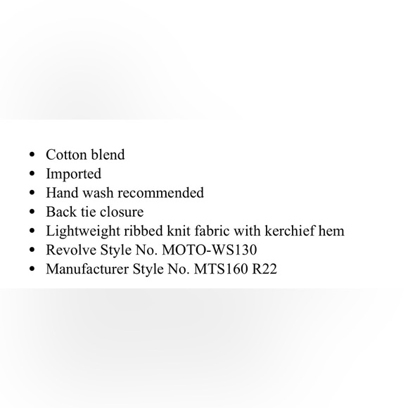 NWT | REVOLVE - MORE TO COME | SIMA STRAPLESS CROP TOP - Picture 9 of 9